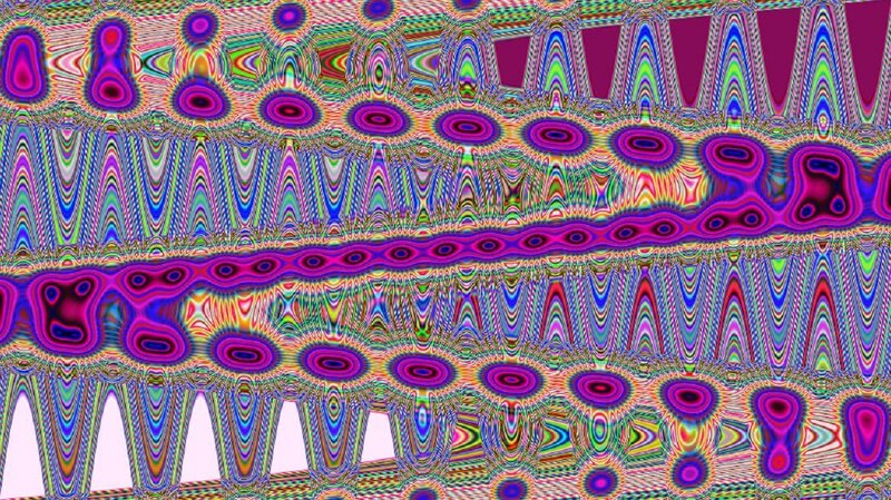 Colorful Abstract Pattern — Purple, Hypnotic, Circles