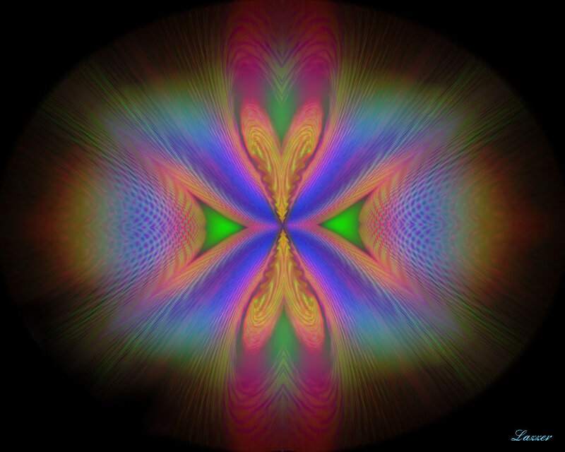 Colorful Abstract Pattern — Purple, Hypnotic, Digital Art, Symmetry