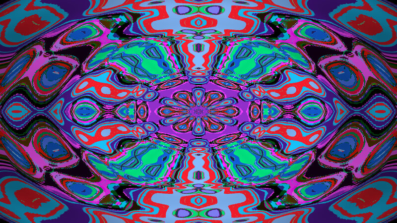 Colorful Abstract Pattern — Purple, Hypnotic, Mandala