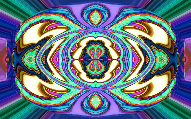 Colorful Abstract Pattern — Purple, Hypnotic, Symmetry