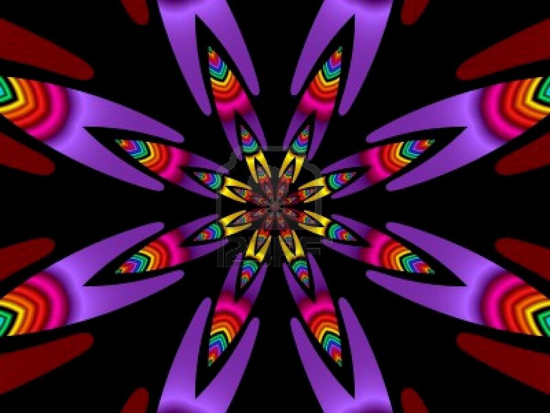 Colorful Abstract Pattern — Purple, Hypnotic