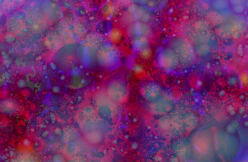 Colorful Abstract Pattern — Purple, Vibrant, Bubbles