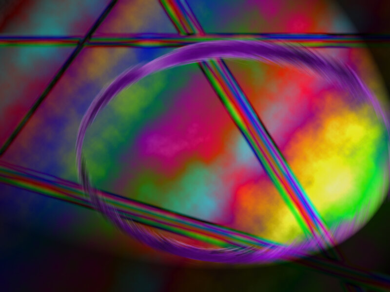 Colorful Abstract Pattern — Purple, Vibrant, Circle