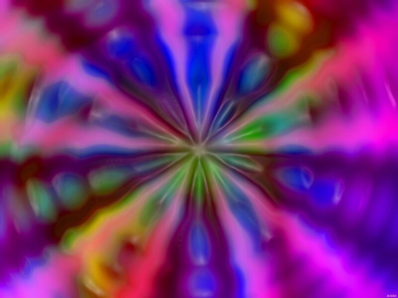 Colorful Abstract Pattern — Purple, Vibrant, Colors, Rays, Center