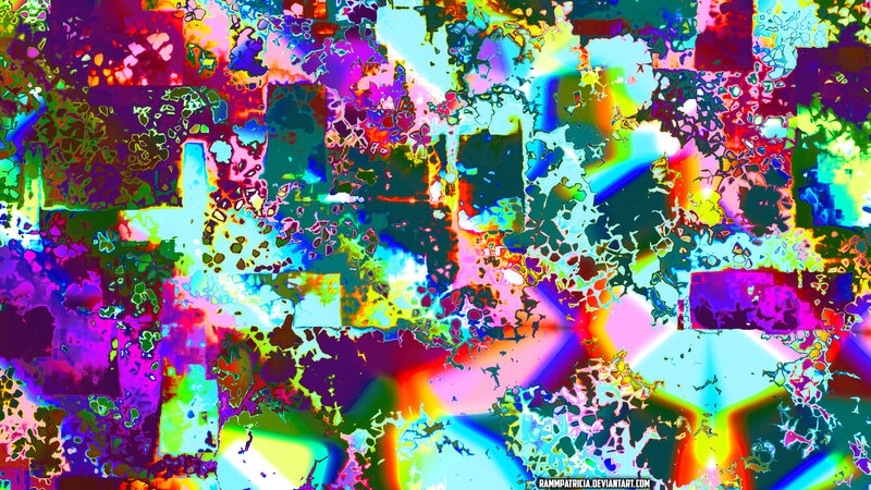Colorful Abstract Pattern — Purple, Vibrant, Colors, Shapes, Light