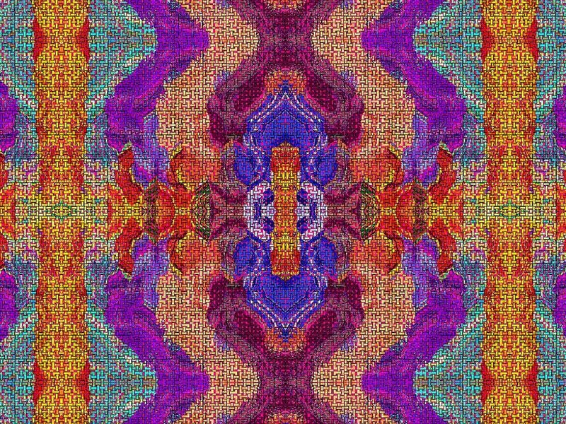 Colorful Abstract Pattern — Purple, Vibrant, Colors, Symmetry