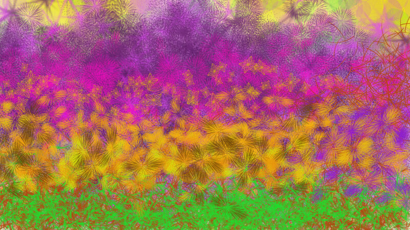 Colorful Abstract Pattern — Purple, Vibrant, Digital Art