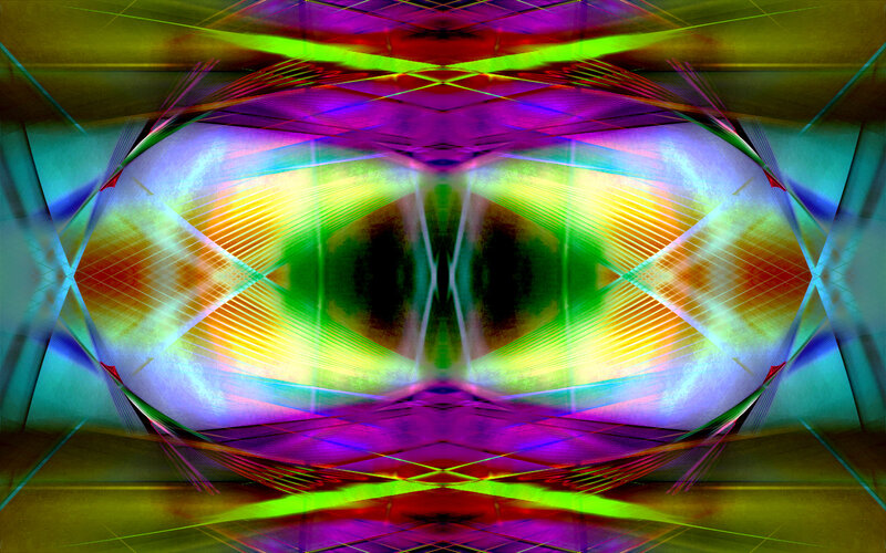 Colorful Abstract Pattern — Purple, Vibrant, Lines, Shapes, Light