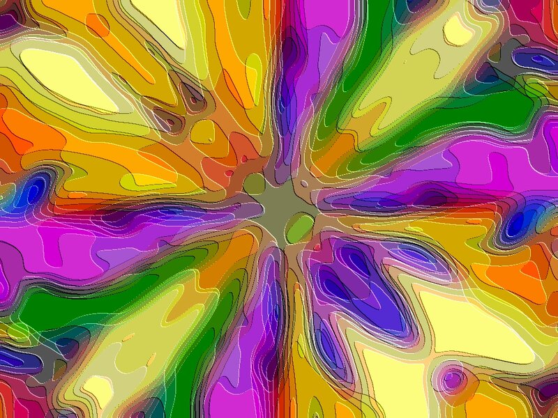 Colorful Abstract Pattern — Purple, Vibrant, Lines, Shapes