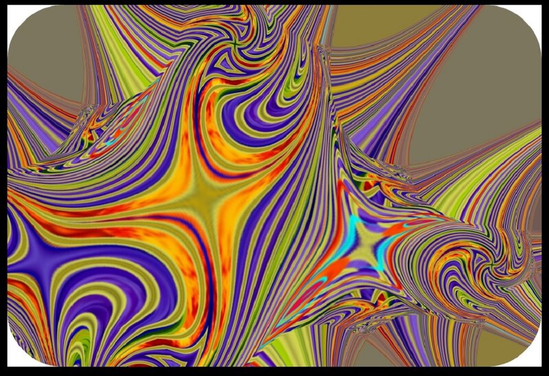 Colorful Abstract Pattern — Purple, Vibrant, Lines, Swirls