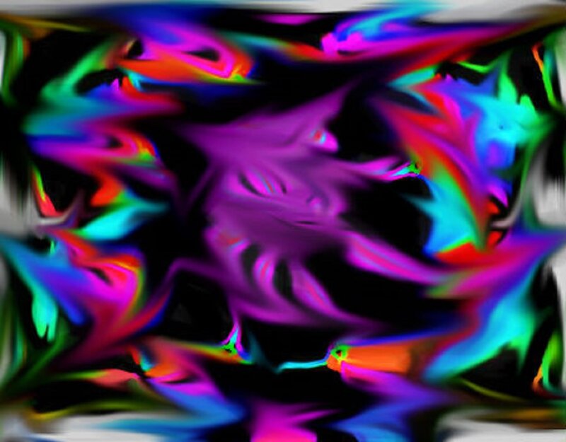Colorful Abstract Pattern — Purple, Vibrant, Swirls, Light