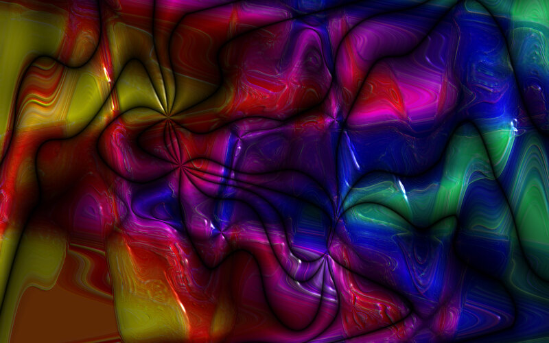 Colorful Abstract Pattern — Purple, Vibrant, Swirls, Lines