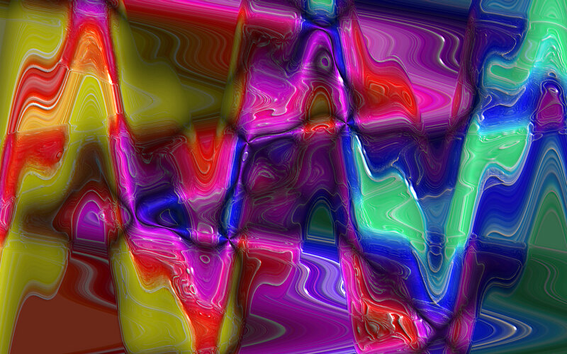 Colorful Abstract Pattern — Purple, Vibrant, Swirls, Waves