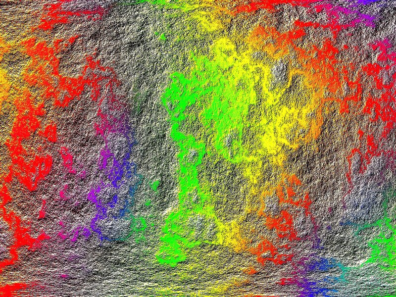 Colorful Abstract Pattern — Red, Chaotic, Grainy Texture