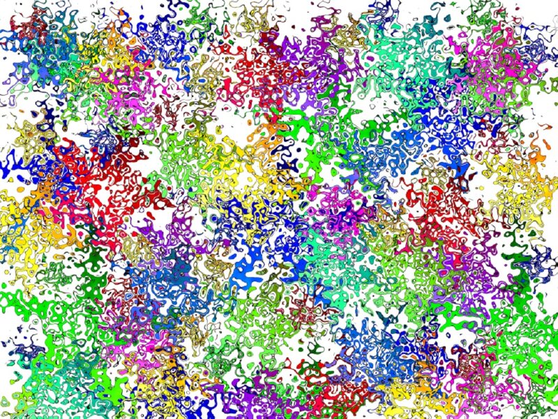 Colorful Abstract Pattern — Red, Chaotic