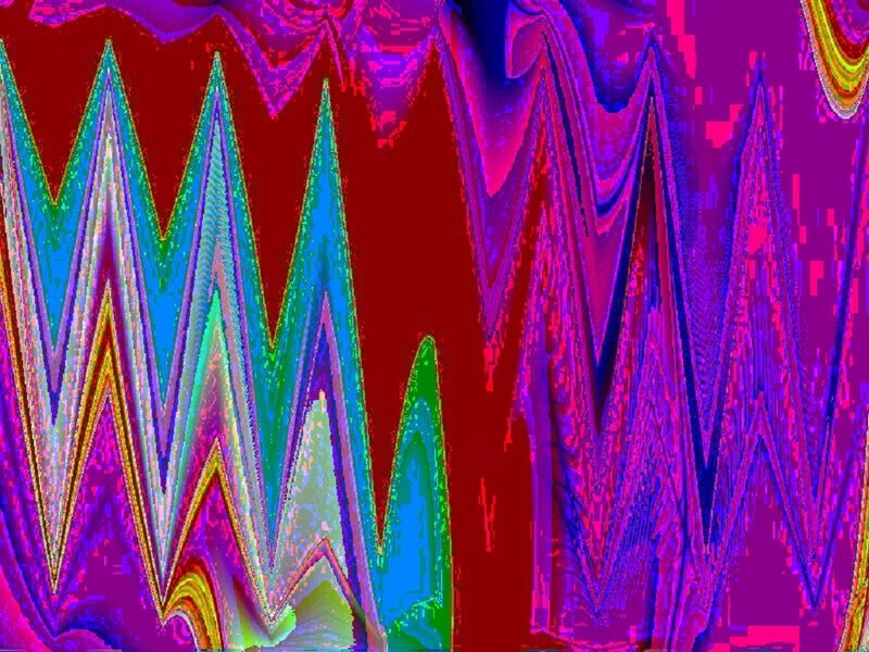 Colorful Abstract Pattern — Red, Chaotic, Waves