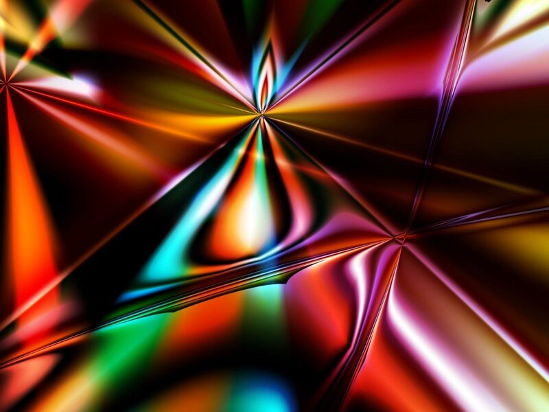 Colorful Abstract Pattern — Red, Dynamic, Light Rays