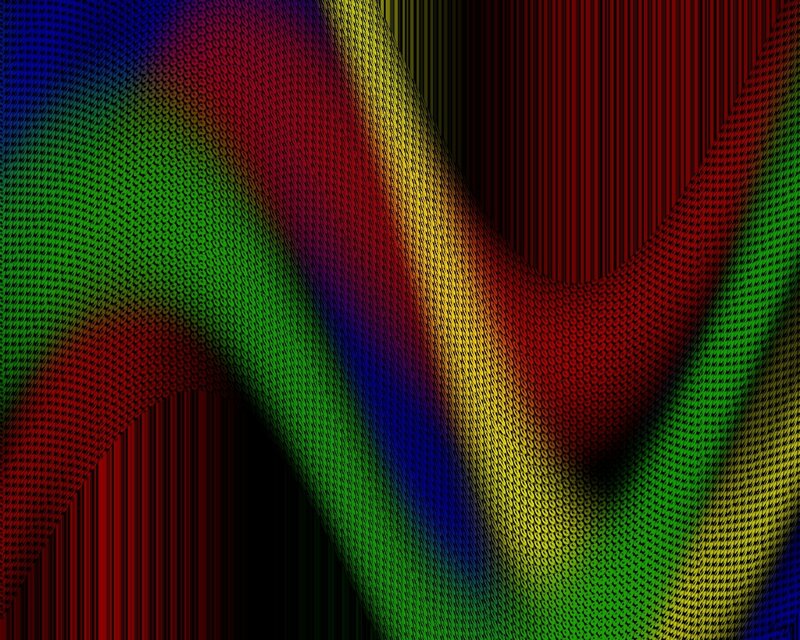 Colorful Abstract Pattern — Red, Dynamic, Waves, Grid