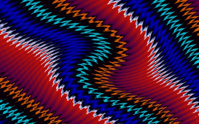Colorful Abstract Pattern — Red, Dynamic, Waves