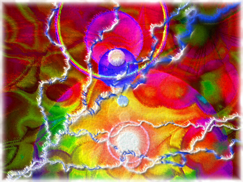 Colorful Abstract Pattern — Red, Energetic