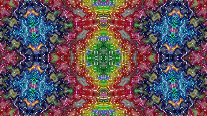 Colorful Abstract Pattern — Red, Hypnotic, Lines