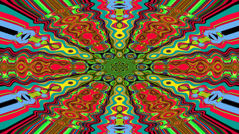 Colorful Abstract Pattern — Red, Hypnotic