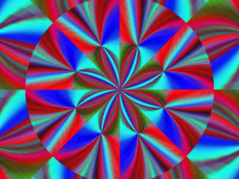 Colorful Abstract Pattern — Red