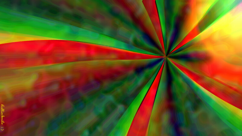 Colorful Abstract Pattern — Red, Vibrant, Colors, Rays