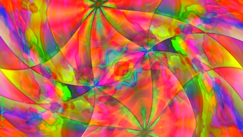 Colorful Abstract Pattern — Red, Vibrant, Colors, Shapes, Light