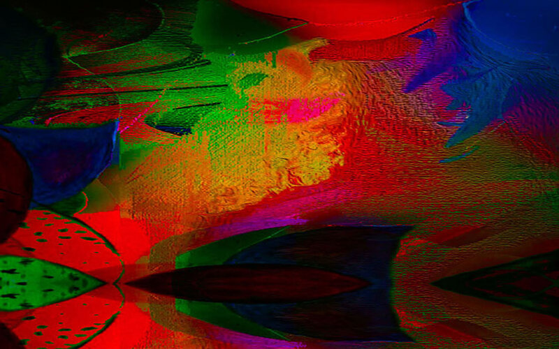 Colorful Abstract Pattern — Red, Vibrant, Colors, Shapes, Texture