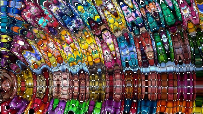 Colorful Abstract Pattern — Red, Vibrant, Grid