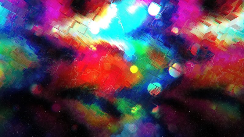 Colorful Abstract Pattern — Red, Vibrant, Light