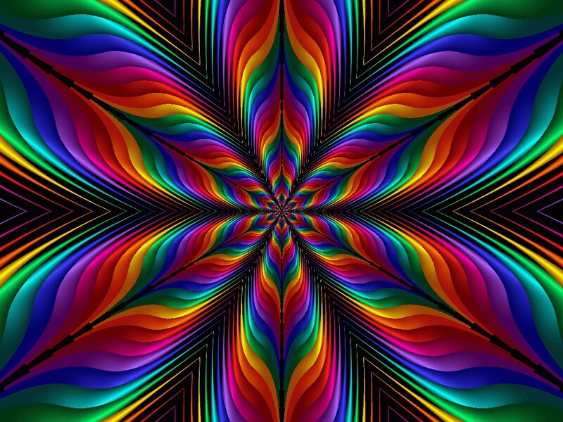 Colorful Abstract Pattern — Red, Vibrant, Lines, Colors