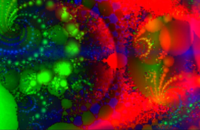 Colorful Abstract Pattern — Red, Vibrant, Spiral