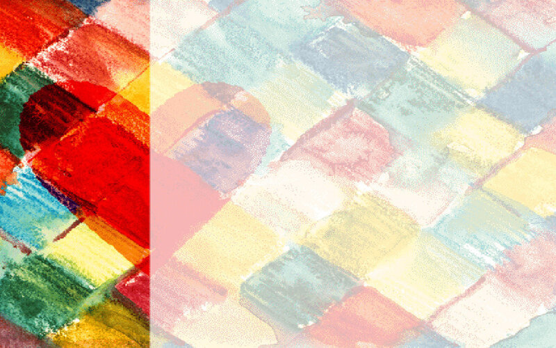 Colorful Abstract Pattern — Red, Vibrant, Squares