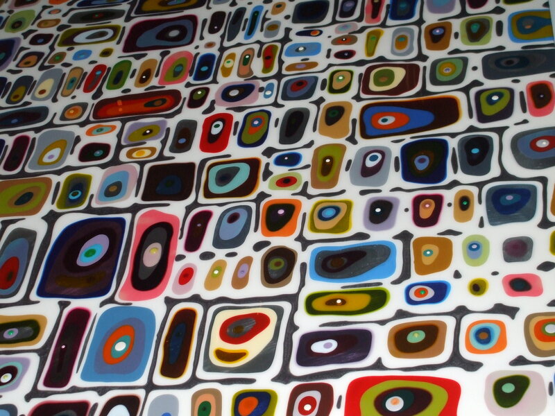 Colorful Abstract Pattern — White