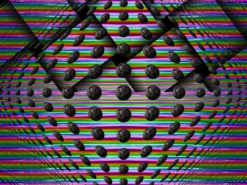 colorful abstract pattern with spheres
