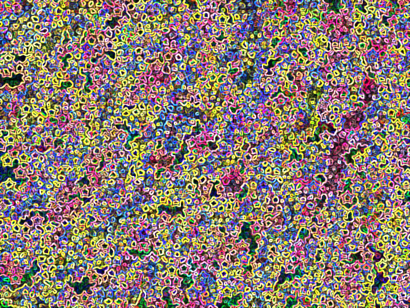 Colorful Abstract Pattern — Yellow, Chaotic