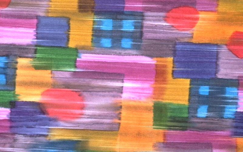 Colorful Abstract Pattern — Yellow, Dynamic