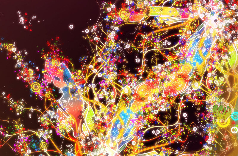 Colorful Abstract Pattern — Yellow, Energetic