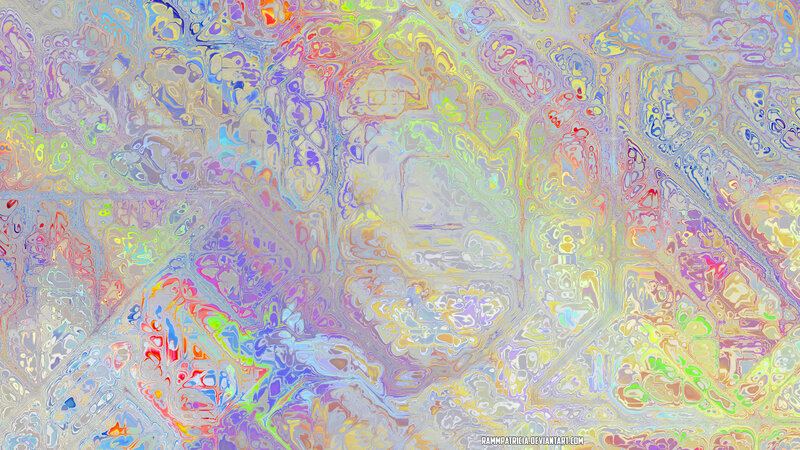 Colorful Abstract Pattern — Yellow, Vibrant, Colors, Patterns, Shapes
