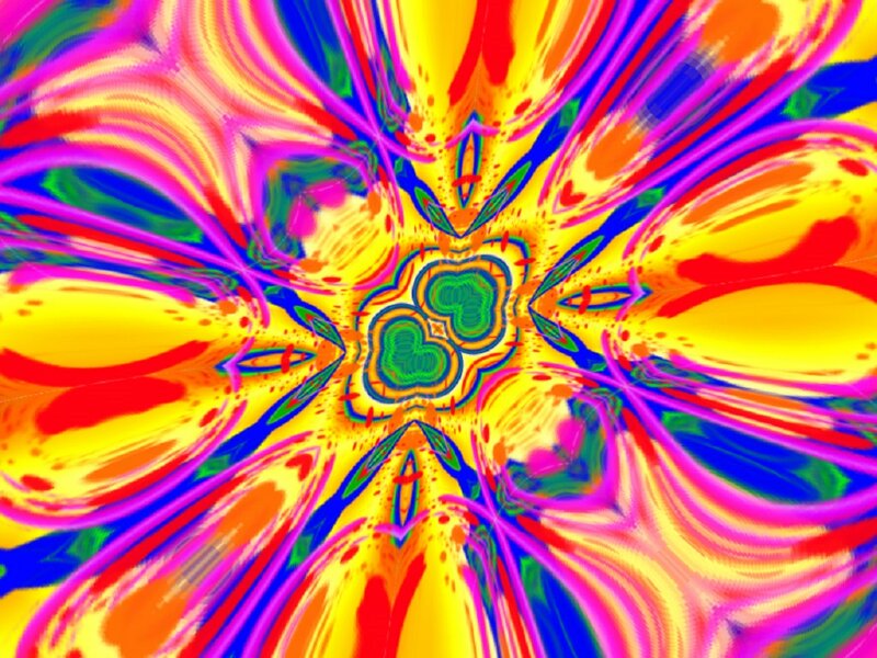 Colorful Abstract Pattern — Yellow, Vibrant, Colors, Patterns