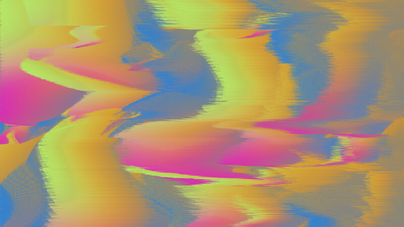 Colorful Abstract Pattern — Yellow, Vibrant, Colors, Shapes, Lines