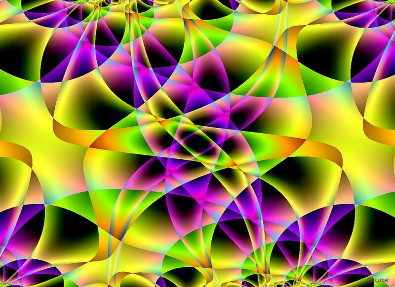 Colorful Abstract Pattern — Yellow, Vibrant, Colors