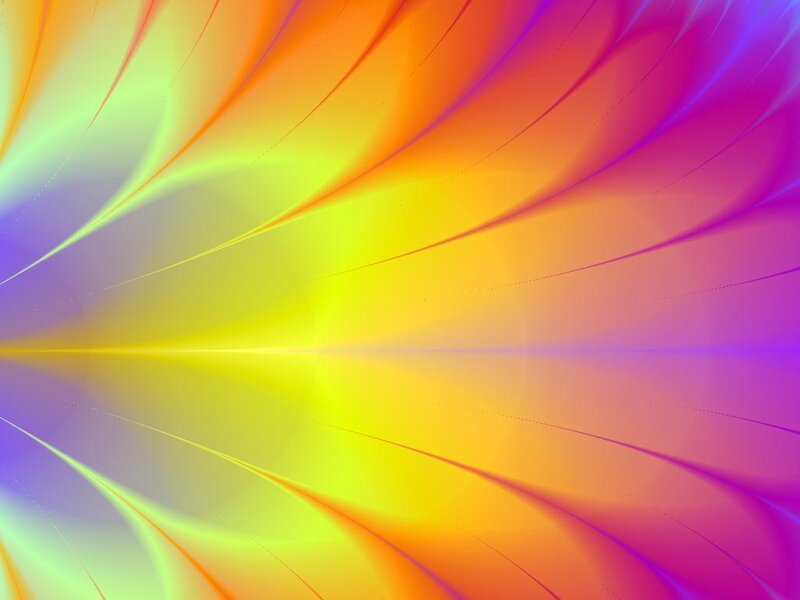 Colorful Abstract Pattern — Yellow, Vibrant, Curved Lines