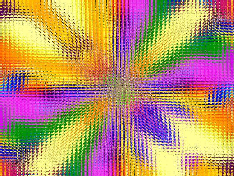 Colorful Abstract Pattern — Yellow, Vibrant, Grid