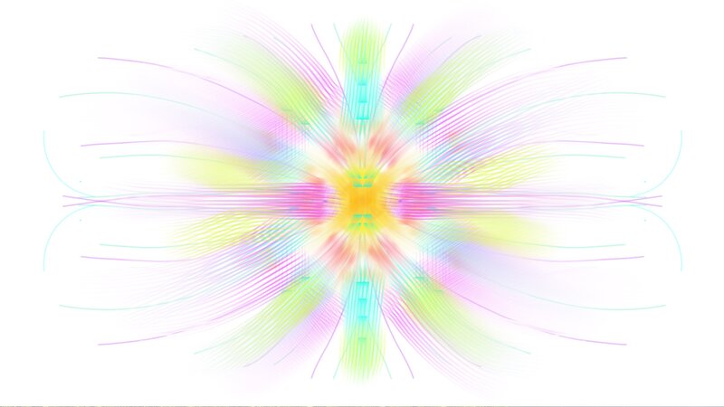 Colorful Abstract Pattern — Yellow, Vibrant, Lines, Light