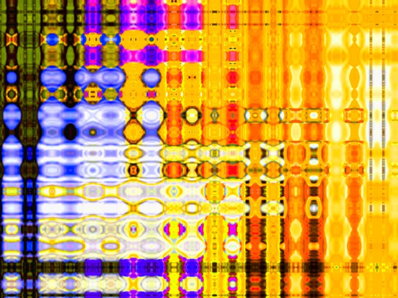 Colorful Abstract Pattern — Yellow, Vibrant, Patterns