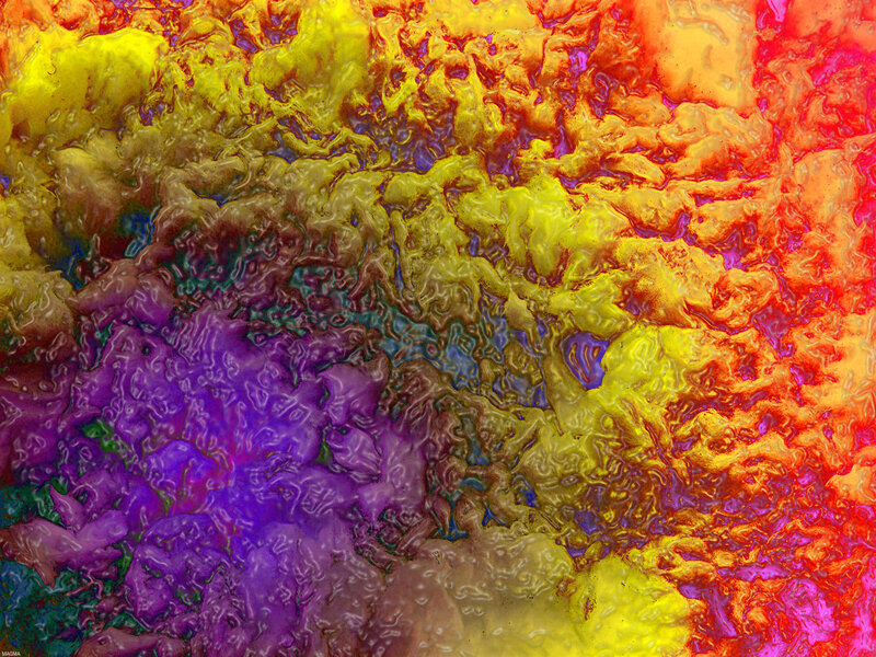 Colorful Abstract Pattern — Yellow, Vibrant, Purple, Red