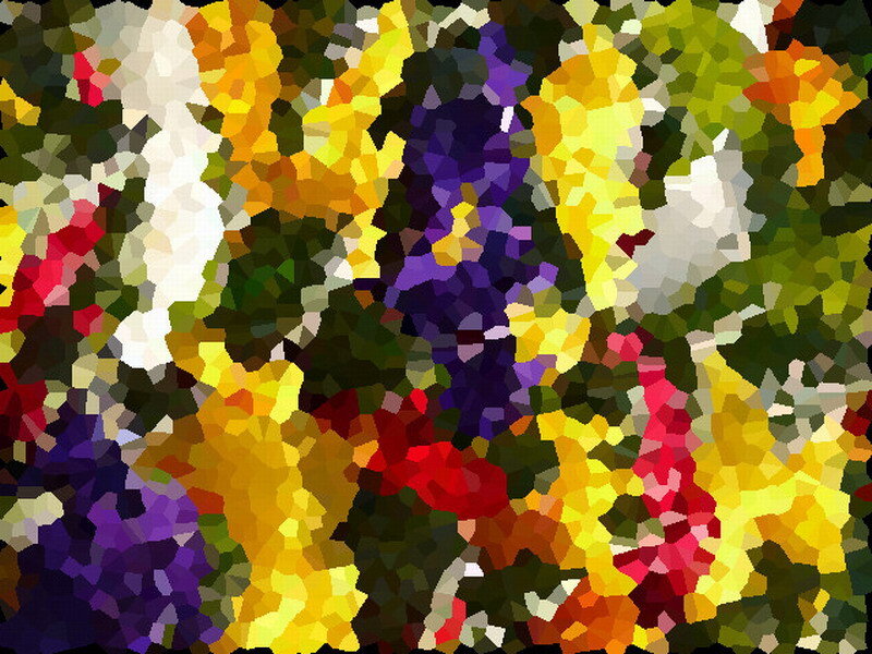 Colorful Abstract Pattern — Yellow, Vibrant, Purple